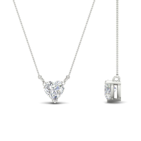 Classic Heart Solitaire Pendant
