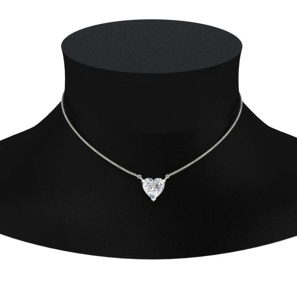 Classic Heart Solitaire Pendant