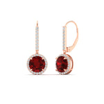 Load image into Gallery viewer, 2-carat-lever-back-round-diamond-dangle-earrings-with-ruby-in-rose-gold-FDEAR11235ROGRUDR-2.00-CT-NL-RG.jpg
