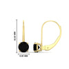 Load image into Gallery viewer, 2-carat-lever-back-solitaire-black-diamond-round-earrings-in-yellow-gold-FDEAR9225ROGBLACK-2.00CT-NL-YG