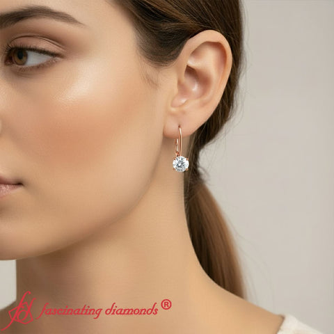 2-carat-lever-back-solitaire-diamond-round-earrings-in-rose-gold-fdear9225ro-2-ct-model