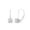 Thumbnail 4 - 2-carat-lever-back-solitaire-diamond-round-earrings-in-white-gold-FDEAR9225RO-2.00CT-NL-WG