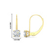 Load image into Gallery viewer, 2-carat-lever-back-solitaire-diamond-round-earrings-in-yellow-gold-FDEAR9225RO-2.00CT-NL-YG