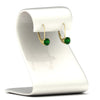Load image into Gallery viewer, 2-carat-lever-back-solitaire-emerald-round-earrings-in-yellow-gold-FDEAR9225ROGEMGR-2.00CT-NL-YG