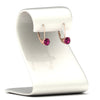 Load image into Gallery viewer, 2-carat-lever-back-solitaire-pink-sapphire-round-earrings-in-rose-gold-FDEAR9225ROGSADRPI-2.00CT-NL-RG