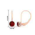 Thumbnail 67 - 2-carat-lever-back-solitaire-ruby-round-earrings-in-rose-gold-FDEAR9225ROGRUDR-2.00CT-NL-RG