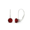 Load image into Gallery viewer, 2-carat-lever-back-solitaire-ruby-round-earrings-in-white-gold-FDEAR9225ROGRUDR-2.00CT-NL-WG