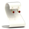 Load image into Gallery viewer, 2-carat-lever-back-solitaire-ruby-round-earrings-in-yellow-gold-FDEAR9225ROGRUDR-2.00CT-NL-YG