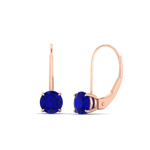 2-carat-lever-back-solitaire-sapphire-round-earrings-in-rose-gold-FDEAR9225ROGSABL-2.00CT-NL-RG