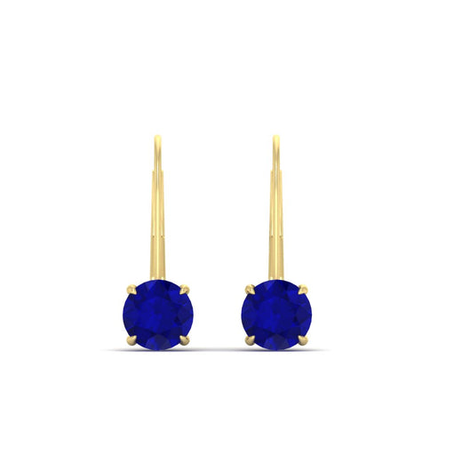 2-carat-lever-back-solitaire-sapphire-round-earrings-in-yellow-gold-FDEAR9225ROGSABL-2.00CT-NL-YG