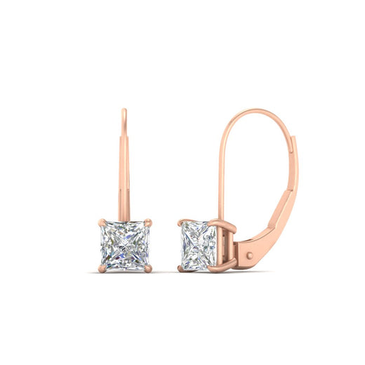 2-carat-lever-back-stud-square-diamond-earrings-in-rose-gold-FDEAR9225PR-2.00CT-NL-RG