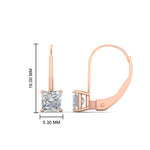 Load image into Gallery viewer, 2-carat-lever-back-stud-square-diamond-earrings-in-rose-gold-FDEAR9225PR-2.00CT-NL-RG
