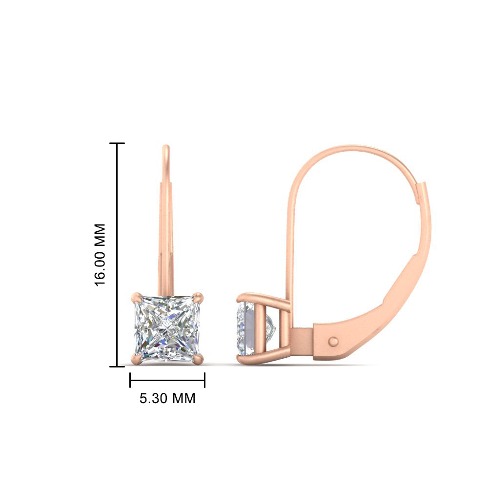 2-carat-lever-back-stud-square-diamond-earrings-in-rose-gold-FDEAR9225PR-2.00CT-NL-RG