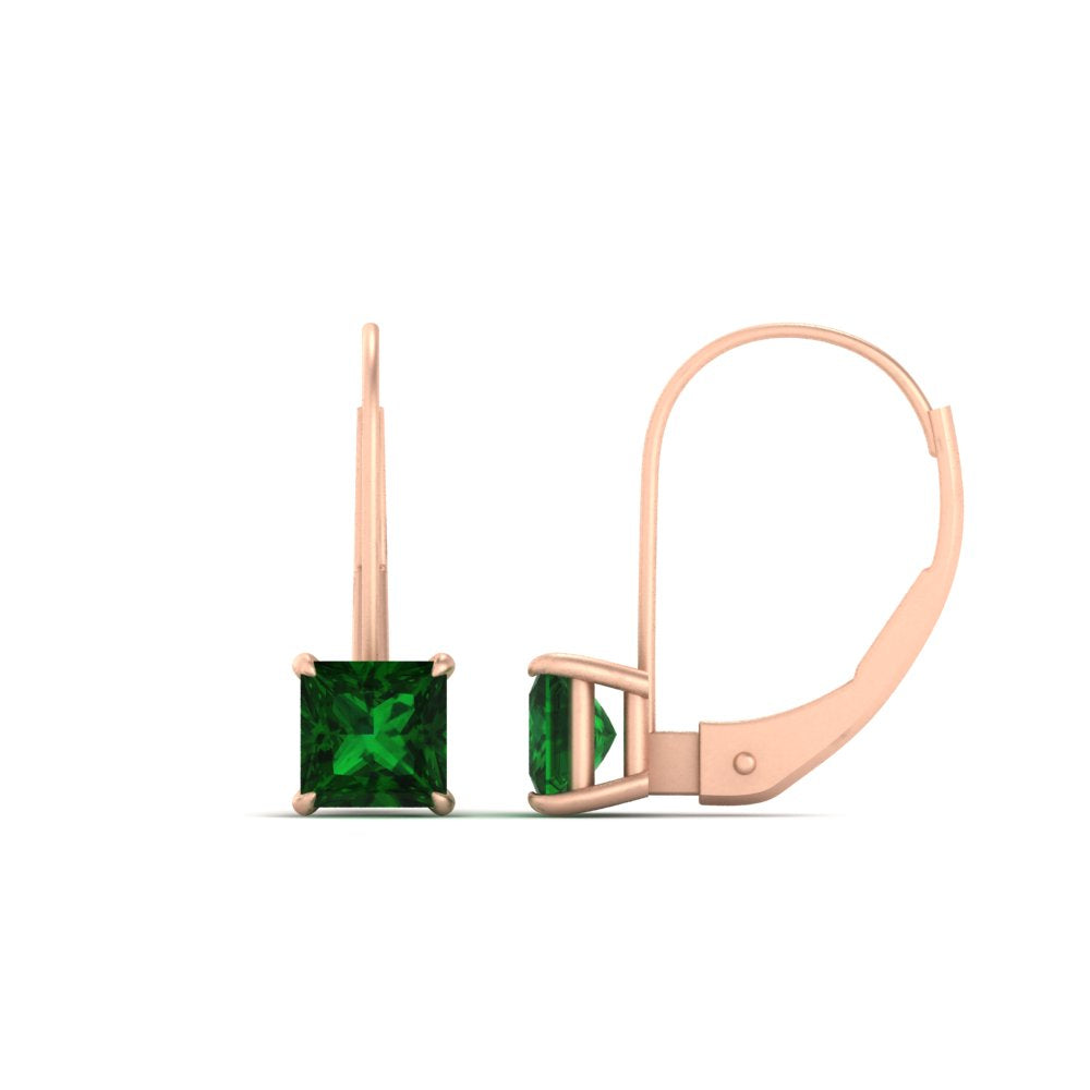 2-carat-lever-back-stud-square-emerald-earrings-in-rose-gold-FDEAR9225PRGEMGR-2.00CT-NL-RG