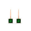 Load image into Gallery viewer, 2-carat-lever-back-stud-square-emerald-earrings-in-rose-gold-FDEAR9225PRGEMGR-2.00CT-NL-RG