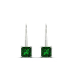 Load image into Gallery viewer, 2-carat-lever-back-stud-square-emerald-earrings-in-white-gold-FDEAR9225PRGEMGR-2.00CT-NL-WG
