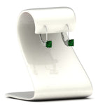 Load image into Gallery viewer, 2-carat-lever-back-stud-square-emerald-earrings-in-white-gold-FDEAR9225PRGEMGR-2.00CT-NL-WG
