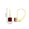 Load image into Gallery viewer, 2-carat-lever-back-stud-square-ruby-earrings-in-yellow-gold-FDEAR9225PRGRUDR-2.00CT-NL-YG