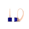 Load image into Gallery viewer, 2-carat-lever-back-stud-square-sapphire-earrings-in-rose-gold-FDEAR9225PRGSABL-2.00CT-NL-RG