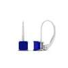Load image into Gallery viewer, 2-carat-lever-back-stud-square-sapphire-earrings-in-white-gold-FDEAR9225PRGSABL-2.00CT-NL-WG