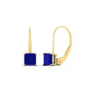 Load image into Gallery viewer, 2-carat-lever-back-stud-square-sapphire-earrings-in-yellow-gold-FDEAR9225PRGSABL-2.00CT-NL-YG