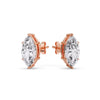 Load image into Gallery viewer, Marquise Diamond 6 Prong Stud Earrings Half Carat