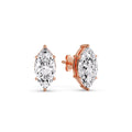 Thumbnail 32 - Marquise Diamond 6 Prong Stud Earrings Half Carat