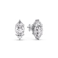 Thumbnail 37 - Marquise Diamond 6 Prong Stud Earrings Half Carat
