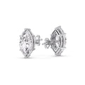 Thumbnail 41 - Marquise Diamond 6 Prong Stud Earrings Half Carat