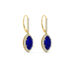 Load image into Gallery viewer, 2-carat-marquise-diamond-halo-dangle-earrings-with-sapphire-in-yellow-gold-FDEAR11235MQGSABLANGLE1-2.00CT-NL-YG.jpg

