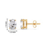 Load image into Gallery viewer, Stud Mens Earring Basket Oval Shaped