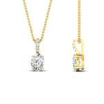 Load image into Gallery viewer, 2-carat-oval-shaped-pave-diamond-bail-pendant-in-yellow-gold-fdpd11636ovangle2-9X7mm-nl-yg.jpg?v=1769514559