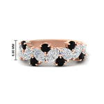 Load image into Gallery viewer, 2-carat-pear-and-round-black-diamond-ring-wedding-band-in-rose-gold-FD9174BGBLACK-2.00CT-NL-RG-HW
