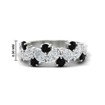 Load image into Gallery viewer, 2-carat-pear-and-round-black-diamond-ring-wedding-band-in-white-gold-FD9174BGBLACK-2.00CT-NL-WG-HW
