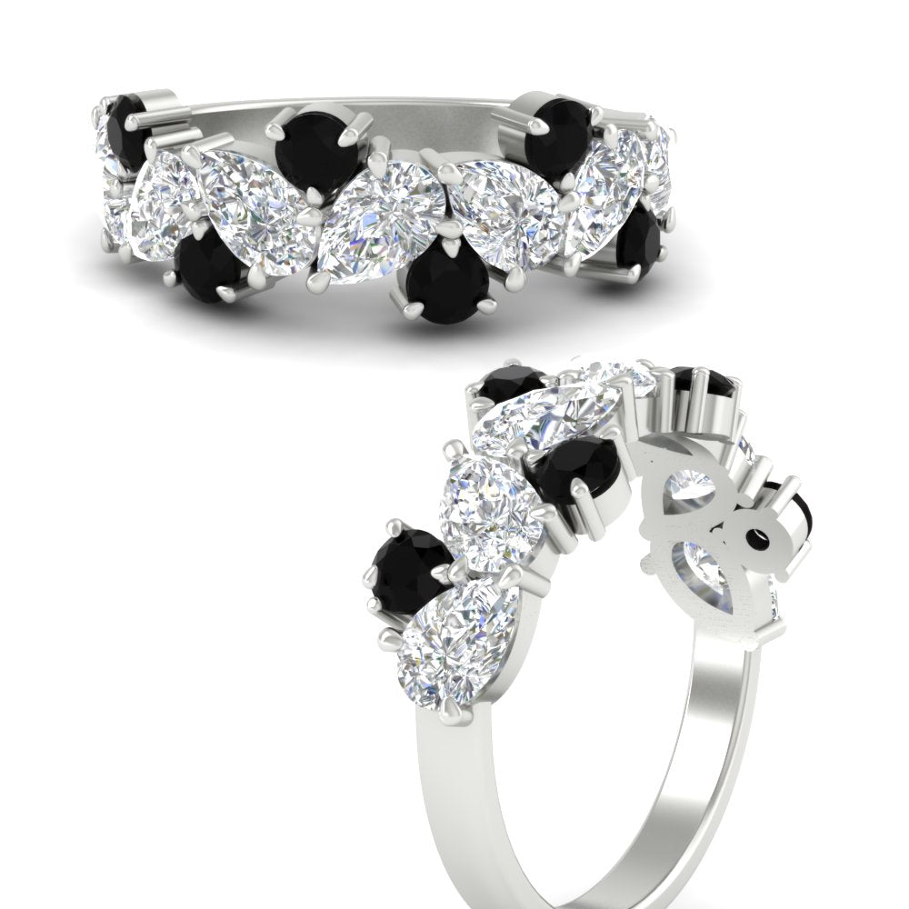 2-carat-pear-and-round-black-diamond-ring-wedding-band-in-white-gold-FD9174BGBLACKANGLE3-2.00CT-NL-WG