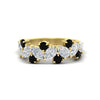 Load image into Gallery viewer, 2-carat-pear-and-round-black-diamond-ring-wedding-band-in-yellow-gold-FD9174BGBLACK-2.00CT-NL-YGe