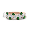 Load image into Gallery viewer, 2-carat-pear-and-round-emerald-ring-wedding-band-in-rose-gold-FD9174BGEMGR-2.00CT-NL-RG-HW