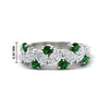 Load image into Gallery viewer, 2-carat-pear-and-round-emerald-ring-wedding-band-in-white-gold-FD9174BGEMGR-2.00CT-NL-WG-HW