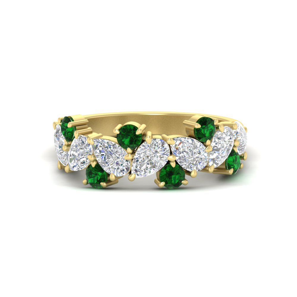 2-carat-pear-and-round-emerald-ring-wedding-band-in-yellow-gold-FD9174BGEMGR-2.00CT-NL-YG