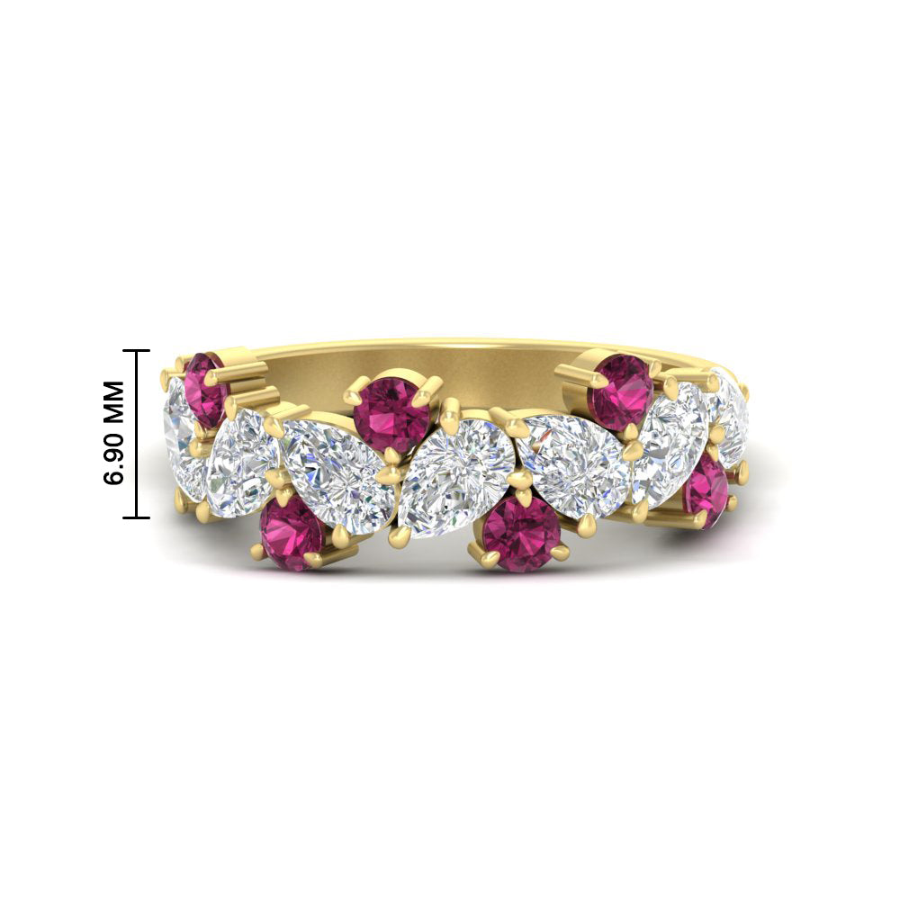 2-carat-pear-and-round-pink-sapphire-ring-wedding-band-in-yellow-gold-FD9174BGSADRPI-2.00CT-NL-YG-HW