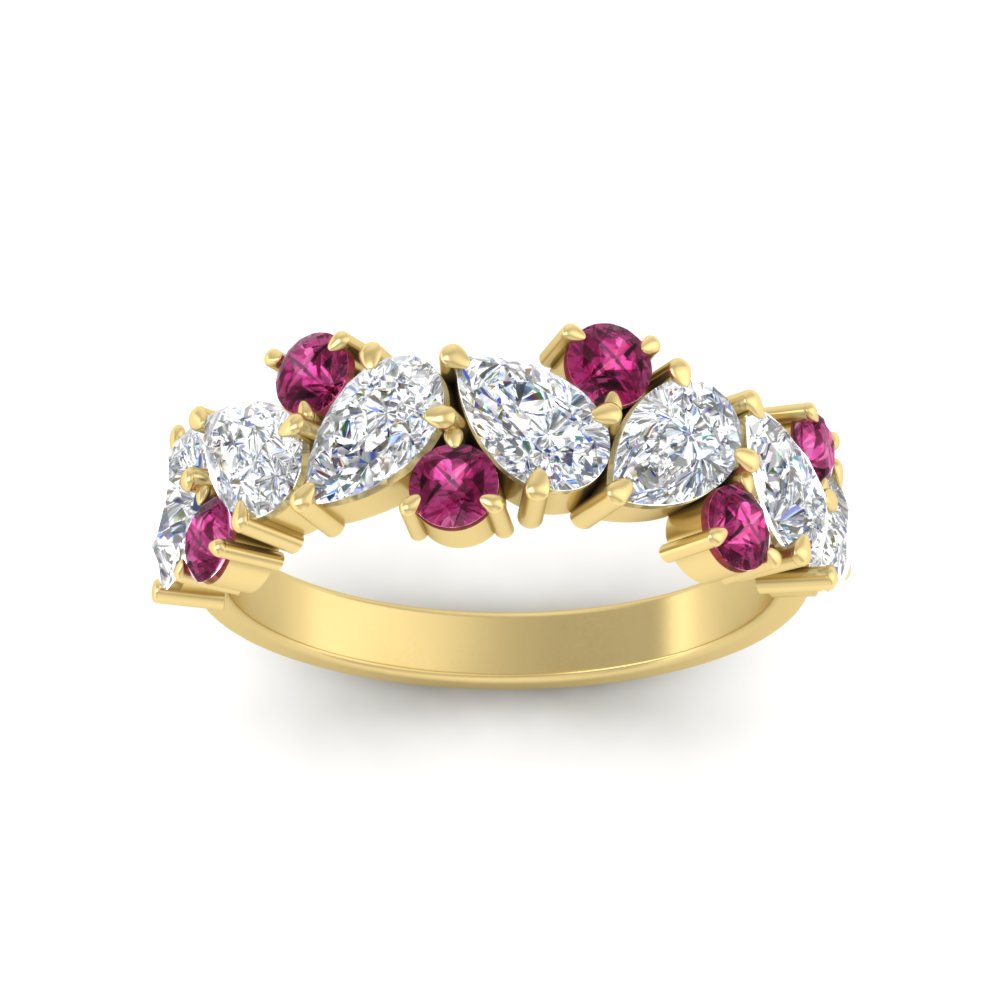 2-carat-pear-and-round-pink-sapphire-ring-wedding-band-in-yellow-gold-FD9174BGSADRPIANGLE5-2.00CT-NL-YG