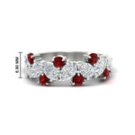 Load image into Gallery viewer, 2-carat-pear-and-round-ruby-ring-wedding-band-in-white-gold-FD9174BGRUDR-2.00CT-NL-WG-HW
