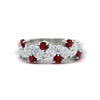 Load image into Gallery viewer, 2-carat-pear-and-round-ruby-ring-wedding-band-in-white-gold-FD9174BGRUDR-2.00CT-NL-WG