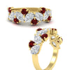 Load image into Gallery viewer, 2-carat-pear-and-round-ruby-ring-wedding-band-in-yellow-gold-FD9174BGRUDRANGLE3-2.00CT-NL-YG