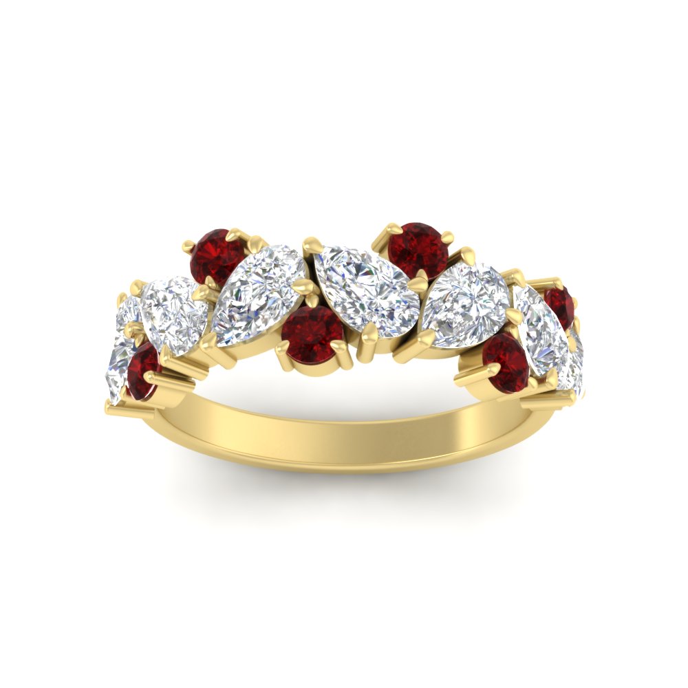 2-carat-pear-and-round-ruby-ring-wedding-band-in-yellow-gold-FD9174BGRUDRANGLE5-2.00CT-NL-YG