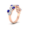 Load image into Gallery viewer, 2-carat-pear-and-round-sapphire-ring-wedding-band-in-rose-gold-FD9174BGSABLANGLE2-2.00CT-NL-RG