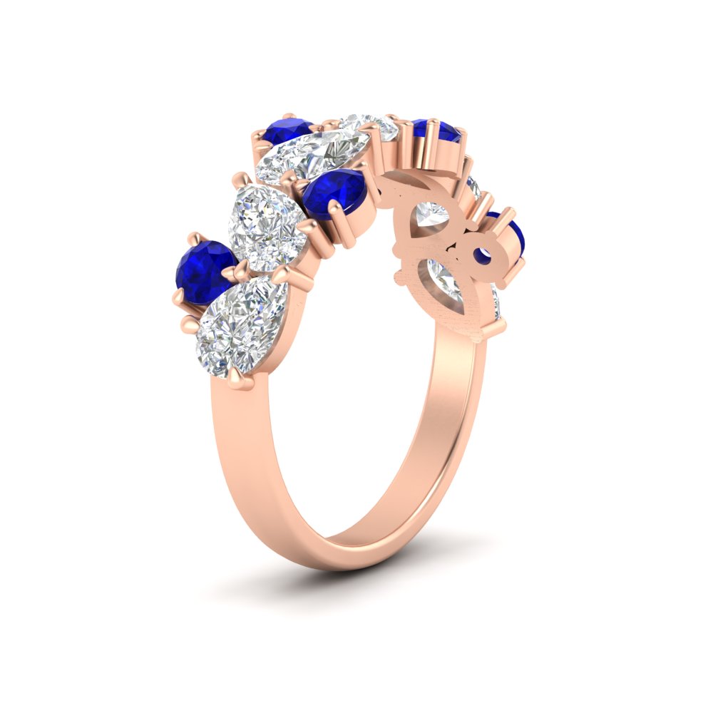 2-carat-pear-and-round-sapphire-ring-wedding-band-in-rose-gold-FD9174BGSABLANGLE2-2.00CT-NL-RG