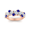 Load image into Gallery viewer, 2-carat-pear-and-round-sapphire-ring-wedding-band-in-rose-gold-FD9174BGSABLANGLE5-2.00CT-NL-RG