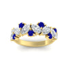 Load image into Gallery viewer, 2-carat-pear-and-round-sapphire-ring-wedding-band-in-yellow-gold-FD9174BGSABLANGLE5-2.00CT-NL-YG