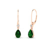 Load image into Gallery viewer, 2-carat-pear-drop-emerald-dangle-earring-in-rose-gold-FDEAR11124GEMGR-2CT-NL-RG.jpg
